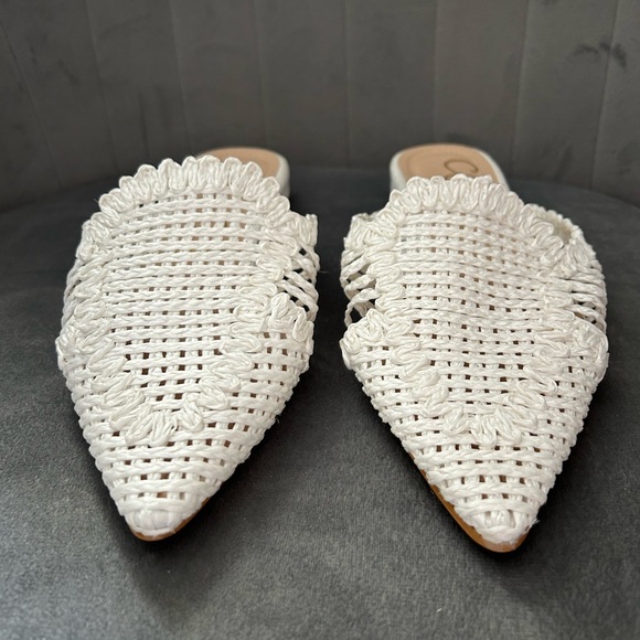 Ccocci Monaco White Raffia Mule 6.5 - Picture 3 of 8